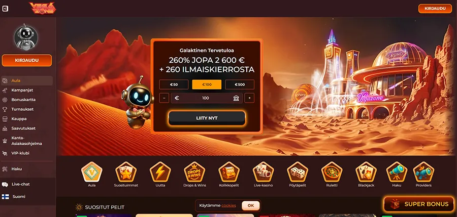 Vegazone online casino